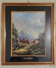 QUADRO olio Su tavola DIPINTO