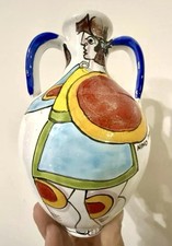 Bottiglia In Ceramica Nino Parrucca