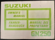 Suzuki GN250, 1987 Manuale