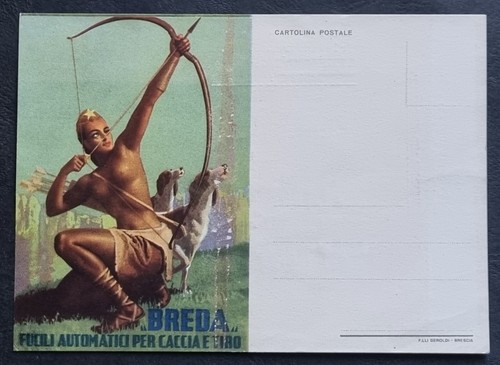Cartolina originale breda - cartolina, "breda"