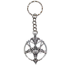 Satan goat keyring - goat,