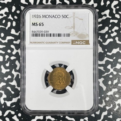 1926 monaco centimes ngc - 50,