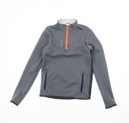 Felpa decathlon grigio zip - decathlon, 1/2