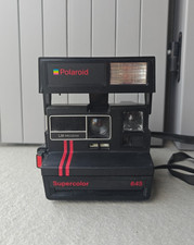 Macchina fotografica Polaroid Polaroid 645 supercolor - ultra rara strisce rosse