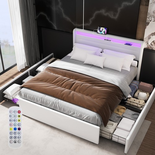 Letto matrimoniale imbottito