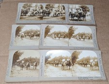 6 Ed Tangen 1907 Stereoviews Cheyenne Wyoming Cowboys & Pine Ridge Indians