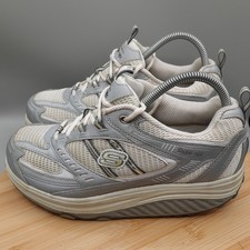 Scarpe Skechers 9,5 Shape Ups Fitness Bianco Tonificante Passeggio Sneakers 11814 Difetti