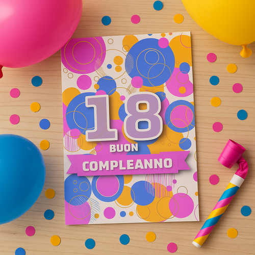 Biglietto buon compleanno - buon,