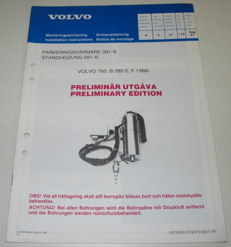 Einbauanleitung volvo 760 - einbauanleitung,