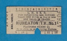 LMS Railway Platform Ticket -