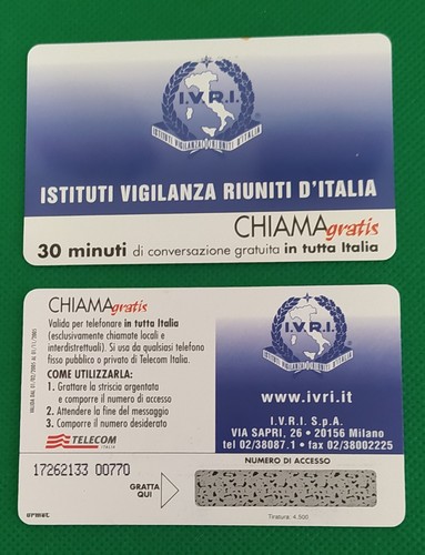 Scheda telefonica nuova tipo