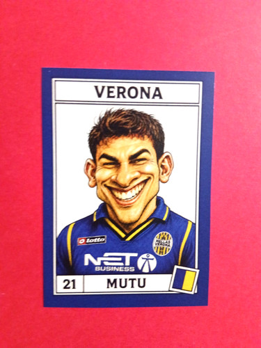 Figurina caricatura calciatori - figurina,