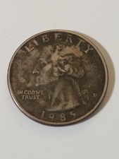 1985-D Quarto di Dollaro Manca