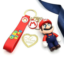 PORTACHIAVI ACTION FIGURE PER AUTO, ZAINO SUPER MARIO IDEA REGALO