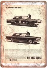 Metal Sign - 1963 Dodge Motor