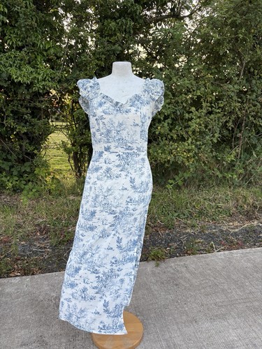 Abito midi sidro toile - sidro, jouy