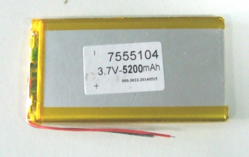 Batterie litio 7 volt - litio, 3,7