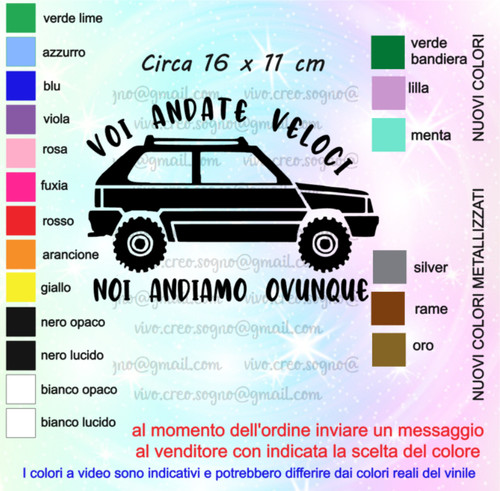 Adesivo sticker fiat - fiat, panda