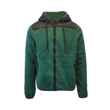 Jack & Jones Giacca Verde Uomo Autentico Sherpa Teddy Fleece (S03)