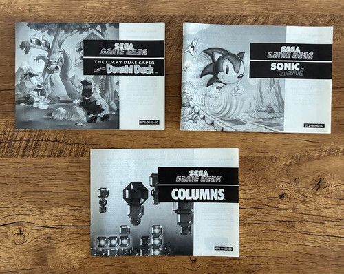 Sega game gear - game, 3x