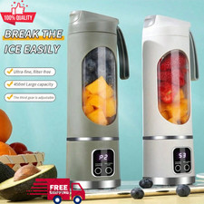 Frullatore Portatile 450ML Ricaricabile USB Frutta Frullatore Spremiagrumi Botti