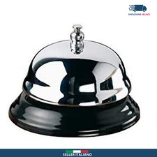 Campanello Da Tavolo Lucido in Metallo Reception Albergo Hotel Ristorante🚚🇮🇹