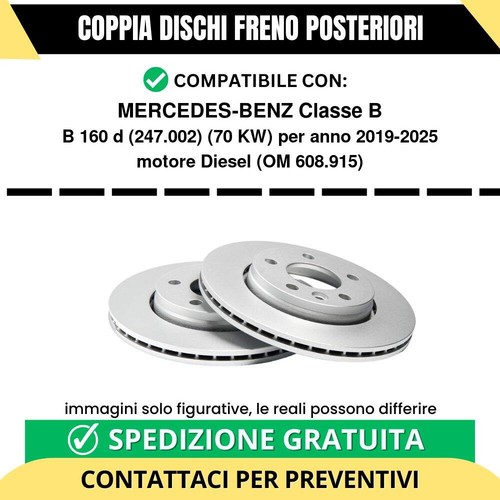 Coppia dischi freno posteriori - dischi,