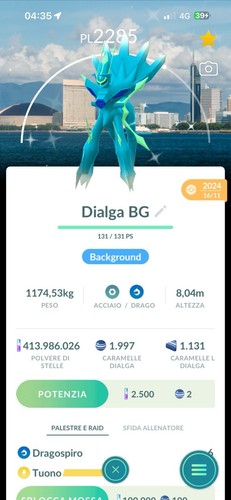 Pokémon shiny dialga - go,