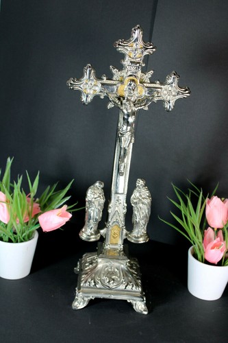 Antico crocifisso zinco - antico,