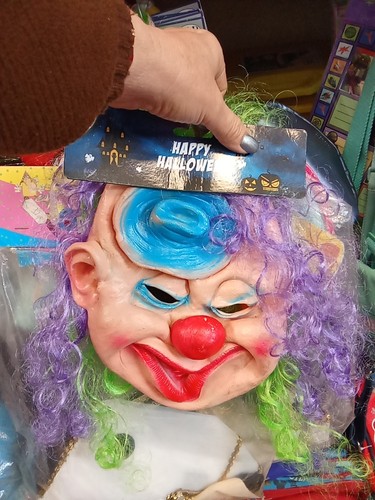 Maschera clown gomma con - di,