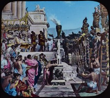 ROMANS BURNING CHRISTIANS IN