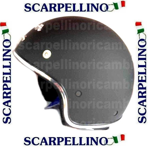 Casco nero opaco bottoni - casco,