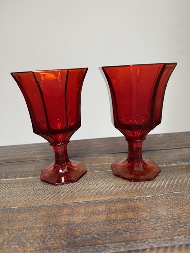 Rubino ottagonale vintage