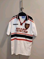 Manchester United 1997-1998 Umbro Vintage Away Jersey Rare Tg M Maillot Trikot 
