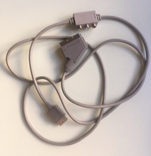 Cavo Presa SCART Video Audio lunghezza 2 metri colore grigio 