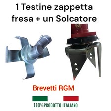 N1 Testina  Zappetta Fresa + 1 Solcatore universale per tutti i decespugliatori.