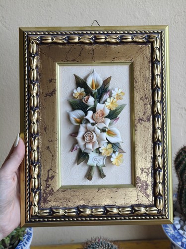 Quadro floreale porcellana - in,