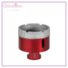 FORETTO DIAMANTATO FRESA PER GRES ATTACCO M.14 ROSSO VARIE MISURE KAPRIOL