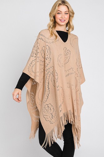 Poncho scialle donna stile