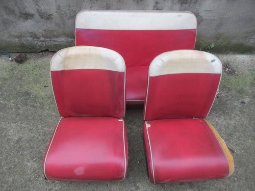 Fiat 600 set sedili rosso - fiat,