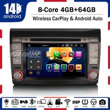 7" 8-Core 64GB Android 14 Autoradio FIAT BRAVO CarPlay Bluetooth 5.0 Navigatore