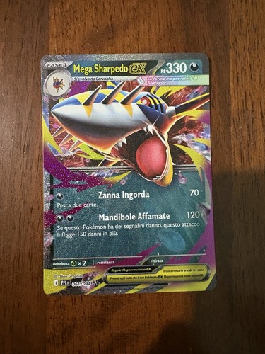 Carta pokemon mega sharpedo - pokemon,