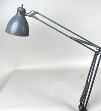 Lampada tecnica scrivania LUXO Industry design Icon vintage Rat Style Grigio-81T