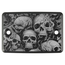 Coperchio cilindro freno - Skull-Party I - Nero → Kawasaki VN 900 Custom