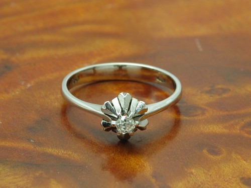 Anello oro bianco - bianco, 750
