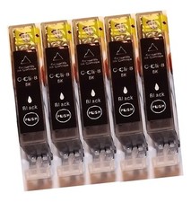 5 cartucce stampante NERO