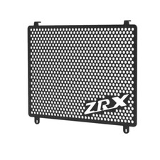 Motorcycle radiator guard per
