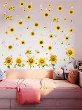 Kids Sunflower Print Wall