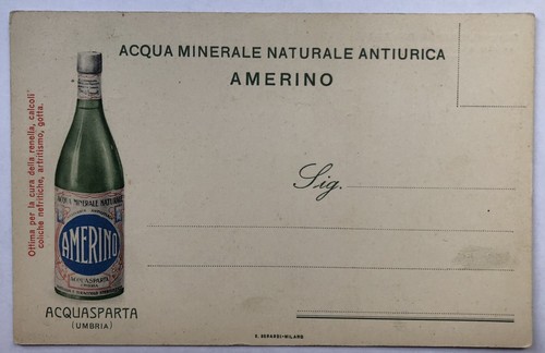 Cartolina pubblicitaria acqua - cartolina,