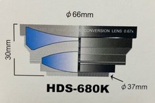 RAYNOX HDS-680K obiettivo grandangolare 0,67x SONY HDR-CX560V/560VE/CX700V/700VE 37mm 30